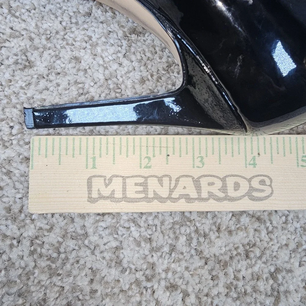 Calvin Klein Brady Patent Black Pointed‎ Toe Stiletto Pumps Women's Size 8M